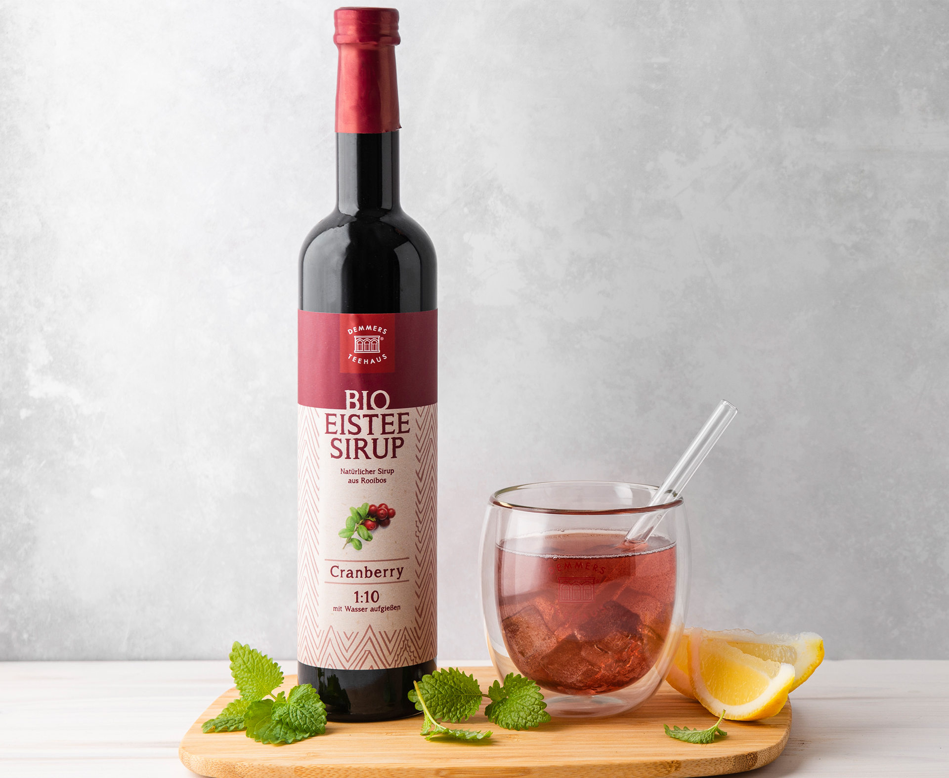 BIO Eistee-Sirup Rooibos Cranberry