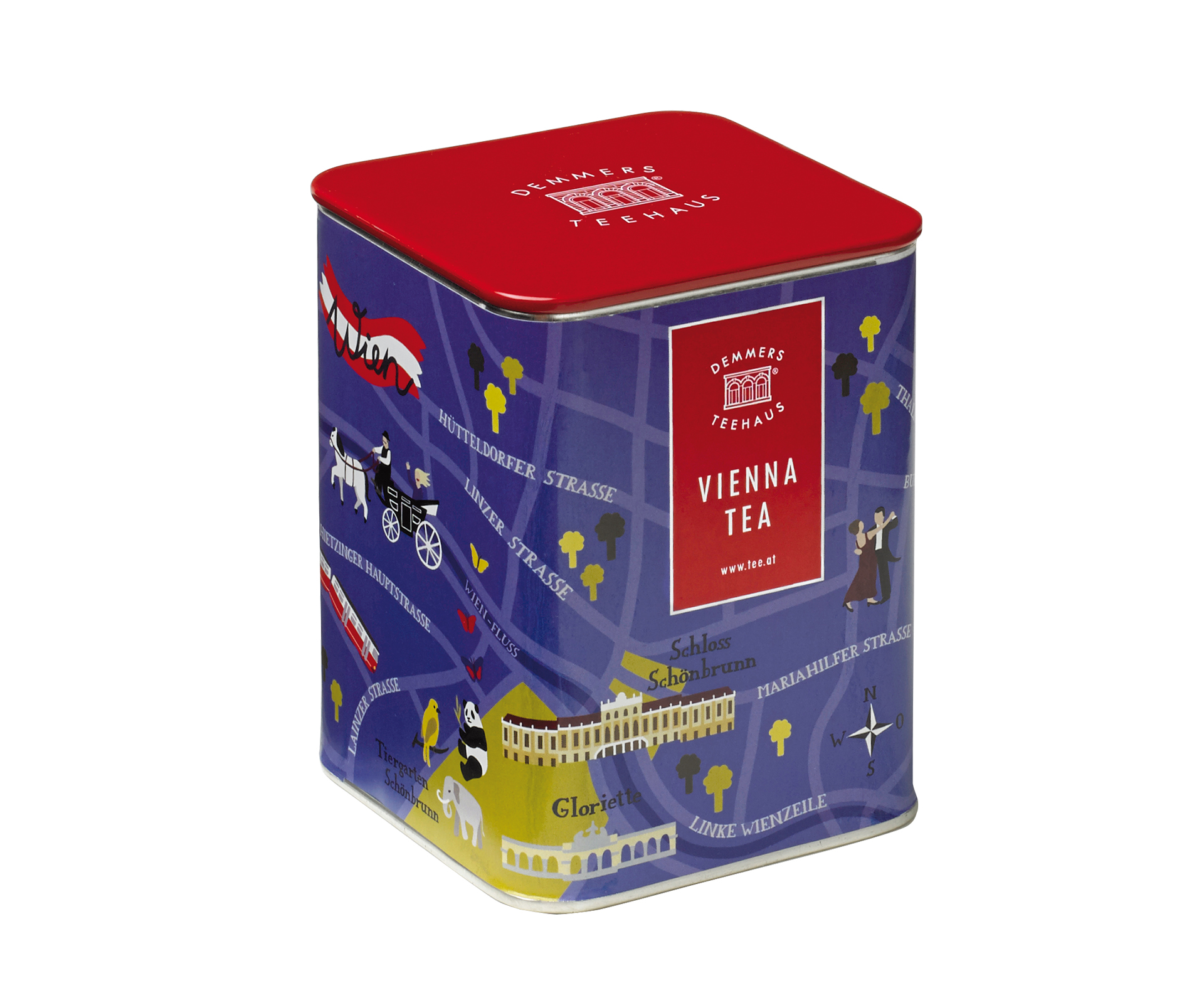 Teedose Stadtplan Wien