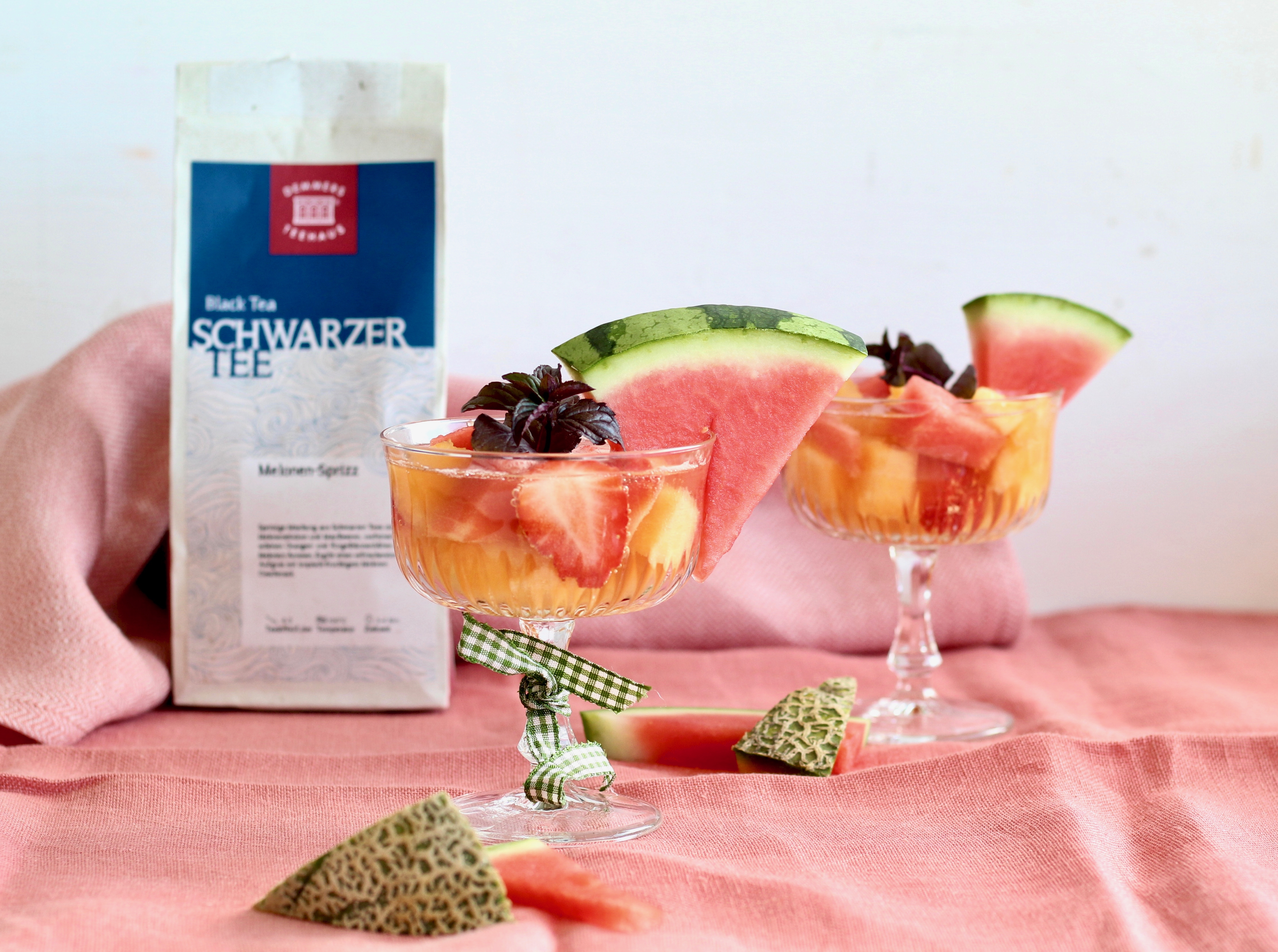 Melonen Mule mit Sekt